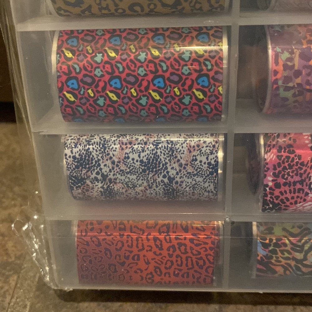 NEW Nail Foil Transfer Sticker with Leopard. New in package. - Picture 4 of 8